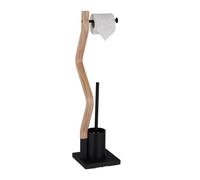 Relaxdays Serviteur WC en acier et MDF