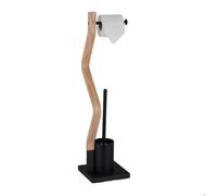 Relaxdays Serviteur WC en acier et MDF