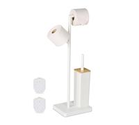 Relaxdays Serviteur WC décoratif et pratique