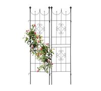 Relaxdays Set de 2 grilles tuteur en métal