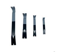 Relaxdays Set de 4 démonte-clous plats, en 4 tailles, outils de montage grands et petits, acier, noir