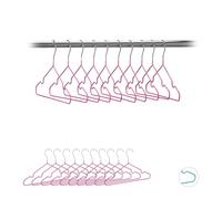 Relaxdays Set de 80 cintres pour enfants en rose
