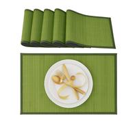 Relaxdays Set de table en bambou lot de 12
