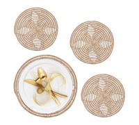 Relaxdays Set de table en fibre de palmier
