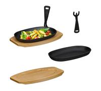 Relaxdays Sous-plat en bois Lot de 2