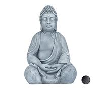 Relaxdays Statue de Bouddha 50 cm
