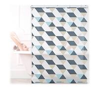 Relaxdays Store de Baignoire, 120 x 240 cm, Rideau de Douche avec Chaine, Montage Flexible, Salle de Bain, coloré