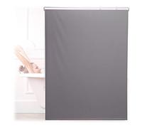 Relaxdays Store de Baignoire, 120x240 cm, Rideau de Douche Hydrofuge, Plafond & fenêtre, Pare-Bain, Salle de Bain, Gris