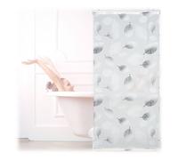 Relaxdays Store de baignoire avec motif feuilles