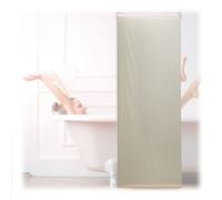 Relaxdays Store de baignoire beige