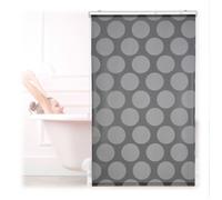 Relaxdays store de douche 100x240 cm, à cordon pour douche et baignoire, hydrofuge, plafond et fenêtre, gris