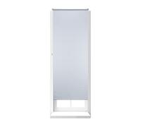 Relaxdays Store Enrouleur Thermique Occultant Chaînette latérale Fixation clips sans perçage, 80 x 210 cm, blanc
