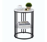 Relaxdays Superbe table d'appoint avec 2 plateaux