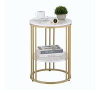 Relaxdays Superbe table d'appoint avec 2 plateaux