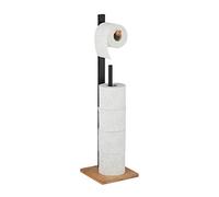 Relaxdays Support papier toilette bambou sur pieds