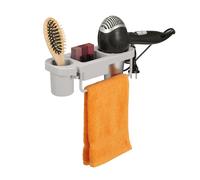 Relaxdays Support à sèche-cheveux avec rangements