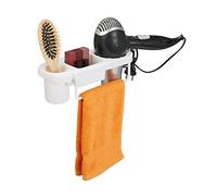 Relaxdays Support à sèche-cheveux avec rangements