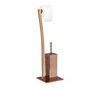 Relaxdays Support de papier-toilette WC brosse