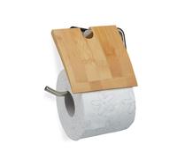 relaxdays Support de papier toilette en bambou