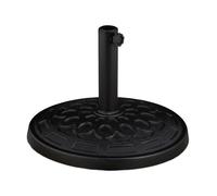 Relaxdays Support de parasol rond noir