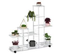 Relaxdays, Support pour plantes + escalier de fleurs, Présentoir à fleurs