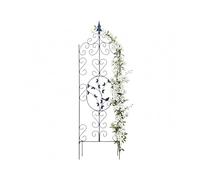 Relaxdays Support pour Plantes grimpantes en métal, Treillis Noir, 116 x 35 cm