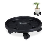 Relaxdays Support pour plantes sur roues jeu de 2