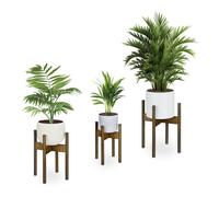 Relaxdays Support pour pot de fleurs en lot de 3