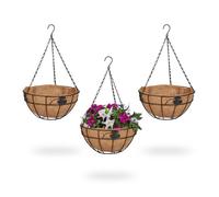Relaxdays Suspension pour plantes en lot de 3