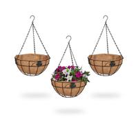 Relaxdays Suspension pour plantes en lot de 3