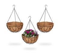 Relaxdays Suspension pour plantes en lot de 3