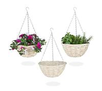 Relaxdays Suspension pour plantes en lot de 3