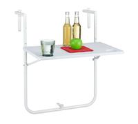 Relaxdays Table balcon suspendue aspect rotin