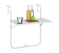 Relaxdays Table balcon suspendue aspect bois