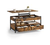 Relaxdays Table basse avec espace de rangement