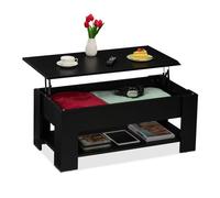 Relaxdays Table basse avec plateau relevable