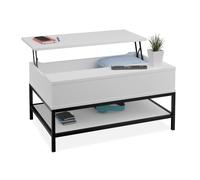 Relaxdays Table basse avec plateau relevable