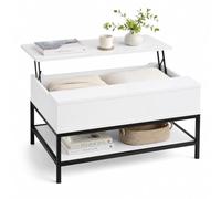 Relaxdays Table basse avec plateau relevable