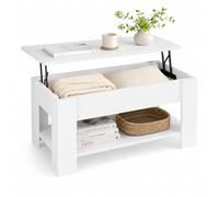Relaxdays Table basse avec plateau relevable