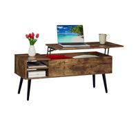 Relaxdays Table basse avec rangement pratique