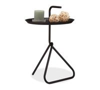 Relaxdays Table basse d'appoint métal avec poignée