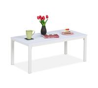 Relaxdays Table basse de jardin à l'aspect bois