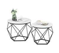 Relaxdays Table basse, lot de 2
