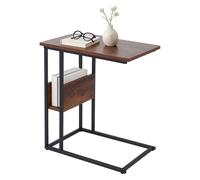 Relaxdays Table d'appoint avec rangement et niche
