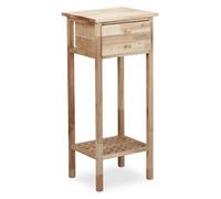 Relaxdays, Table basse, Walnuss (35 x 30 x 80 cm)