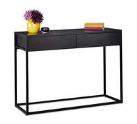 Relaxdays Table console noire