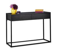 Relaxdays Table console noire