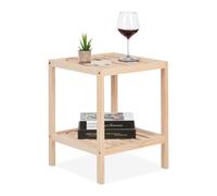 Relaxdays Table d’appoint décorative en bois