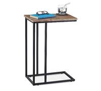 Relaxdays Table d’appoint au design industriel
