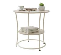 Relaxdays Table d'appoint 2 plateaux